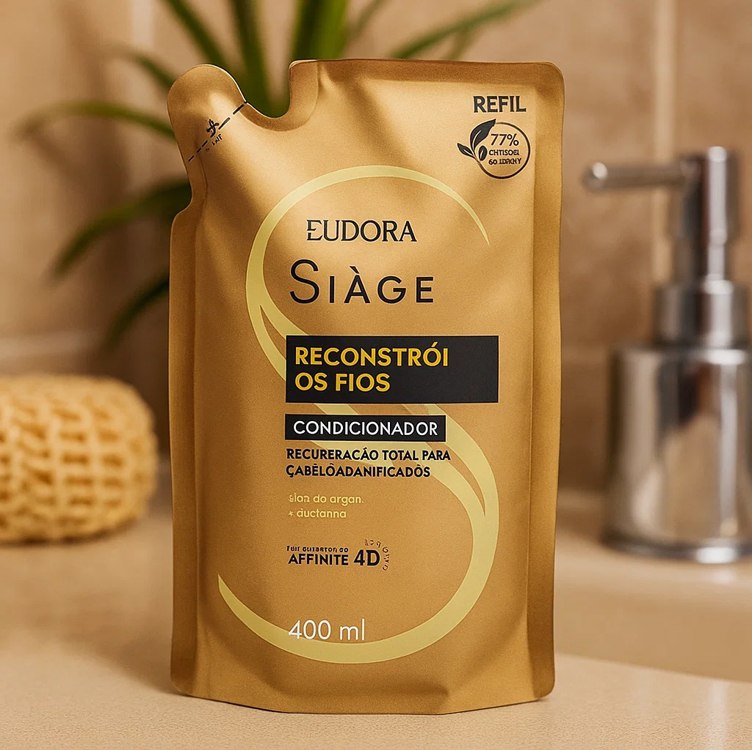 SIAGE CONDICIONADOR RECONSTROI OS FIOS 400ML REFIL