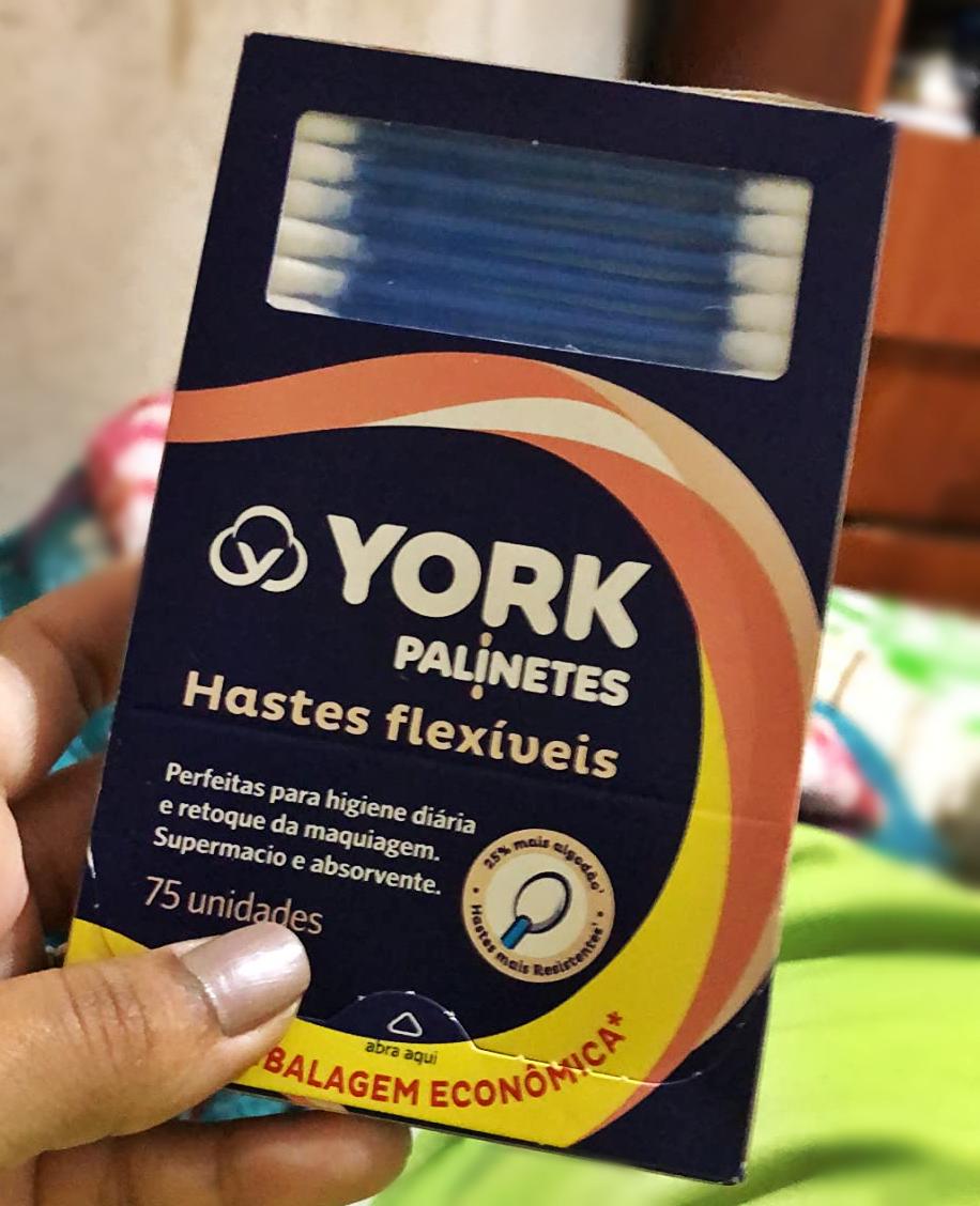 York Hastes Flexíveis De Algodão Palinetes 75 Unidades