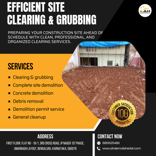 Completed site clearing and grubbing ahead of schedule in Yelahanka..png