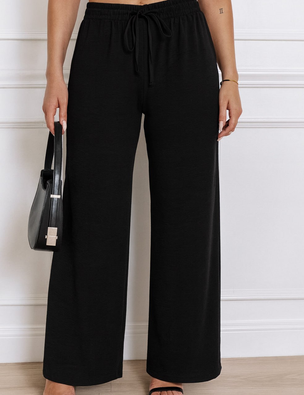 Calça Feminina Alfaiataria Wide Leg Social Elegante 8 Cores