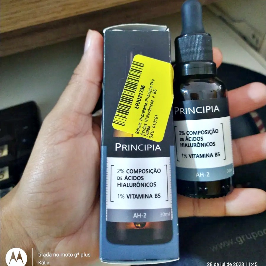 Sérum Hidratante Principia 2% Ácidos Hialurônicos + B5 Tipo de pele Todos
