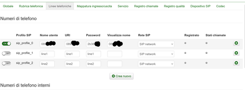 linee telefoniche