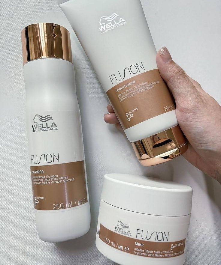 Wella Fusion Shampoo + Condicionador + Mascara Reconstrução