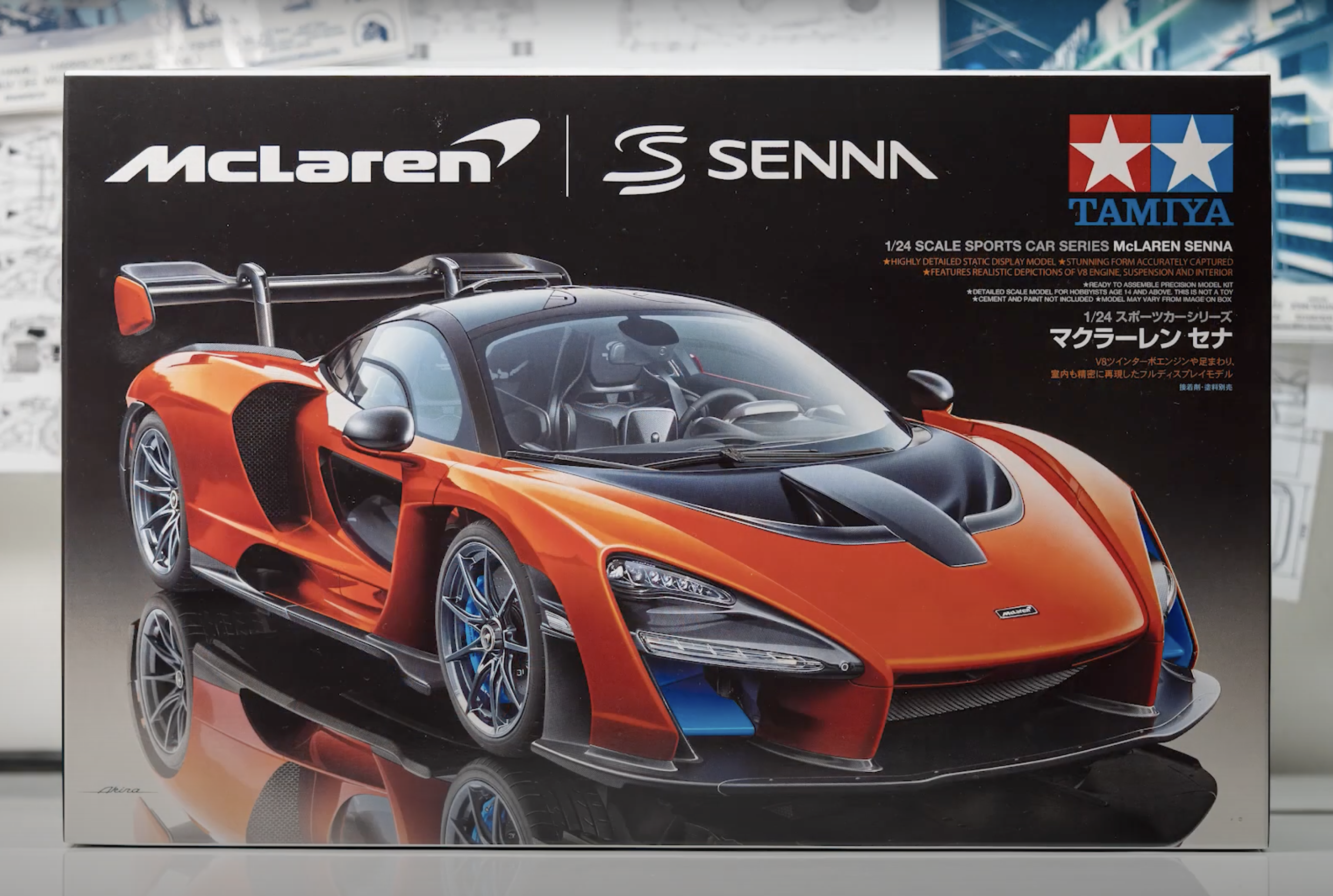 Tamiya McLaren Senna 1/24 Plastic Model Kit Unboxing Tamiya McLaren Senna 1/24 Plastic Model Kit Unboxing