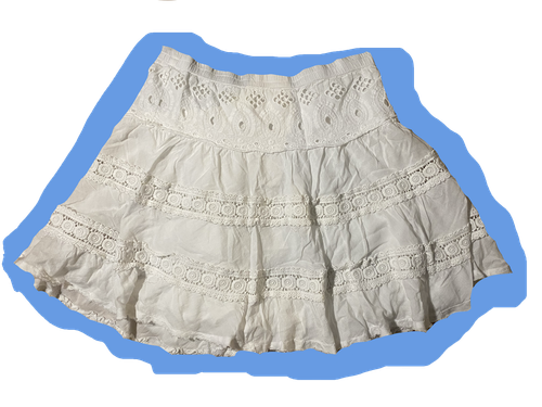white skirt