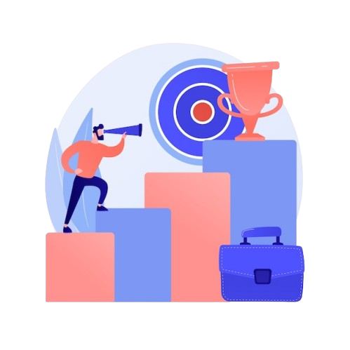 business goals setting company development increasing income aiming leadership businessman income bo.png