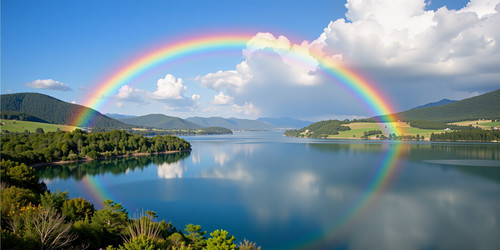 Create an image featuring a stunning rainbow spectrum with at least seven distinct colors red orange.jpg