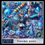 digiart baby Poseidon picnic