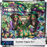 digiart baby Summer hippie gril