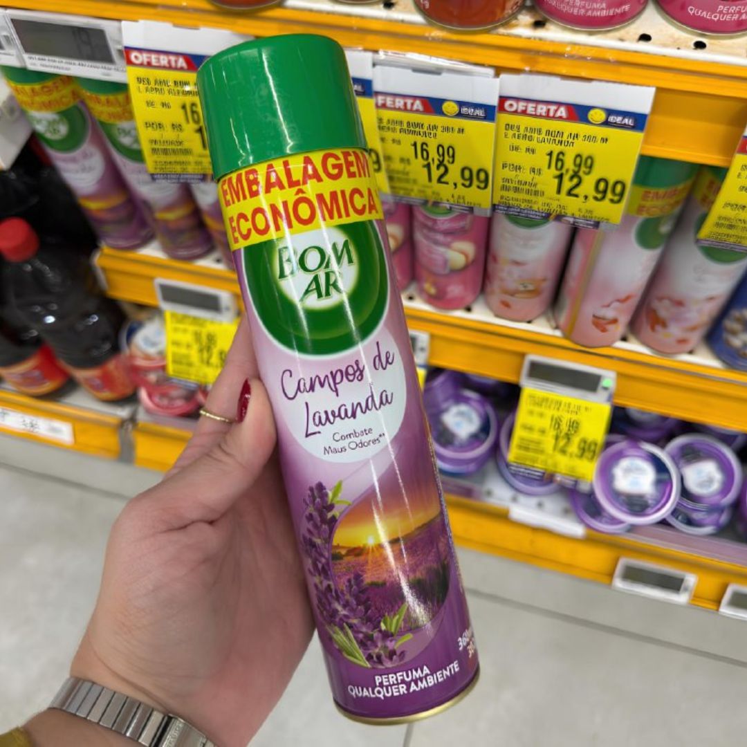 Aromatizador Bom Ar Aerossol Lavanda 360ml Embalagem Econômica, Air Wick, Roxo