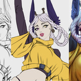 Anime Character Design and Rendering