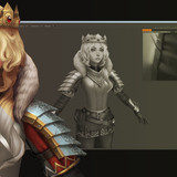 Stylized Crown Handpaint Texturing