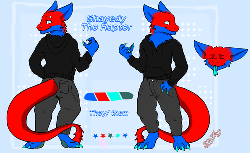 shayedy ref sheet by Kumri Stark