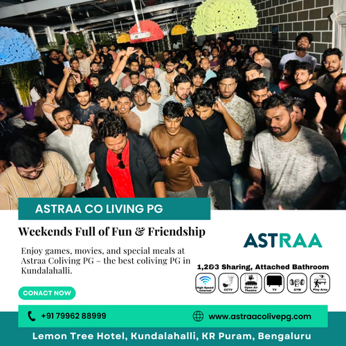 Friends at Astraa Coliving PG