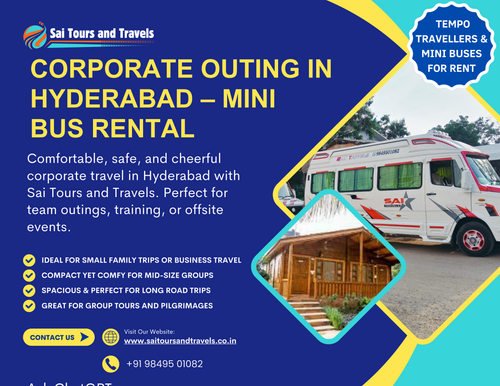 Corporate Outing in Hyderabad  Mini Bus Rental