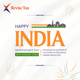As we celebrate India’s Independence Day, Revisetax extends heartfelt wishes.
