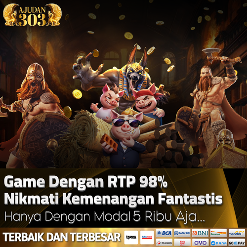 Ajudan303 – Desain Promo Elegan Emas untuk Platform Bermain Online.png