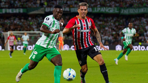 Enzo Díaz comenta lance polêmico em Atlético Nacional x São Paulo na Libertadores