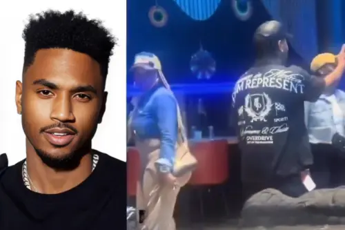 Trey Songz almost gets into a physical altercation with an unidentified man who reportedly disrespec.webp