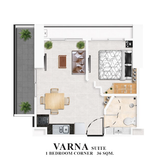 1BR Corner 36