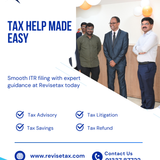 At Revisetax we provided full assistance to a Banjara Hills client, making income tax return filing