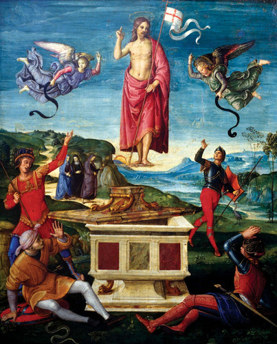 Resurrection oil Christ wood panel Raphael Sao 1502.jpg