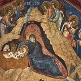 The Nativity frescco Church of Christ Pantokrator Dechany Monastery Kosovo Serbia Header 750x410