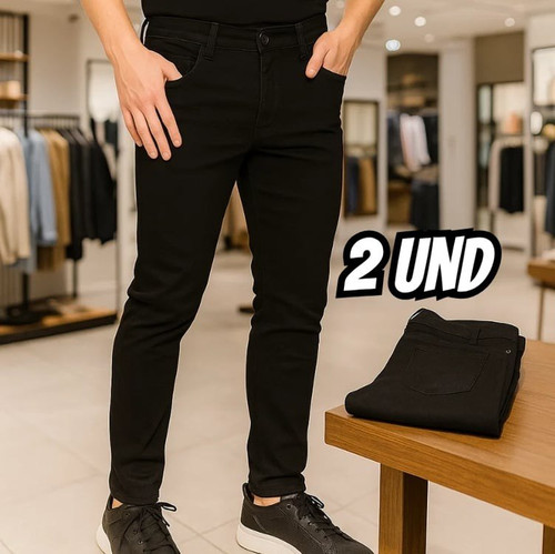 Kit 2 Calças Jeans Skinny Slim Tradicional Masculina Lycra.jpg