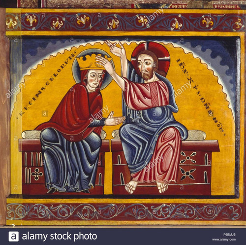 christ crowning the virgin mary altar from santa maria of llua 13th century tempera on poplar wood c.jpg