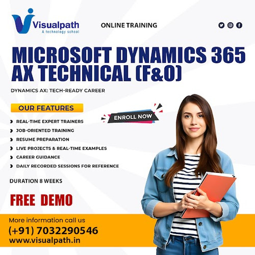 Visualpath offers the Top Microsoft Dynamics AX Technical Training in 2025, providing comprehensive technical training with real-time projects and expert guidance. Our online classes are accessible worldwide, including India, the USA, UK, Canada, and Dubai. Gain hands-on experience and industry-relevant skills to advance your career in Microsoft Dynamics AX.
Free demo available. Call now: +91-7032290546
WhatsApp: https://wa.me/c/917032290546
Visit: https://www.visualpath.in/online-microsoft-dynamics-ax-technical-training.html
Visit our Blog: https://visualpathblogs.com/category/d365-ax-technical/