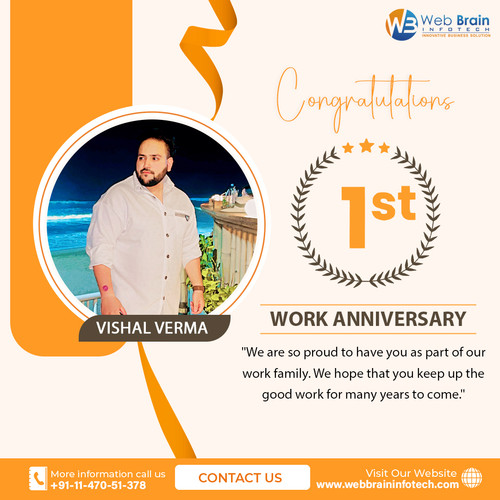 Vishal's 𝟏-𝐲𝐞𝐚𝐫 𝐰𝐨𝐫𝐤 𝐚𝐧𝐧𝐢𝐯𝐞𝐫𝐬𝐚𝐫𝐲 at Web Brain InfoTech!.jpg