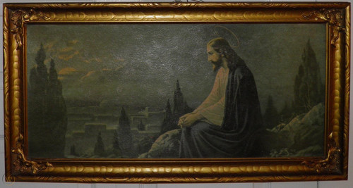 antique framed 16x29 jesus agony 1 fbacd605405d93280835226e4e6cdbcb.jpg