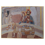 wedding at cana print on board by father rupnik 20x30 cm