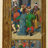 jesus christ taken before pontius pilate the roman governor of judaea below the scourging of christ 