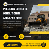 We recently completed a concrete demolition project