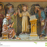 mechelen carved sculptural group boy jesus teaching temple church our lady across de dyle belgium ju