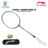 Raket Badminton Lining Windstorm 72 Blk peach