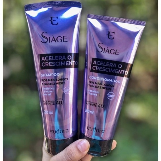 Eudora Kit Siage Acelera O Crescimento Shampoo+condicionador