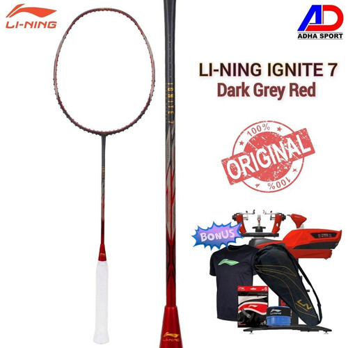 Raket Badminton Lining Ignite 7 Dk.Grey Red.jpg