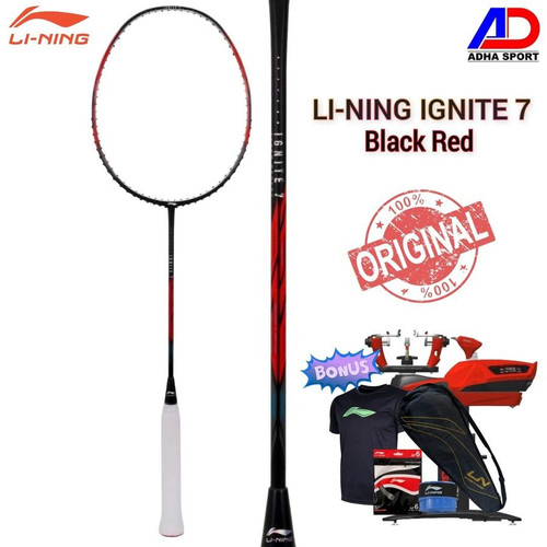 Raket Badminton Lining Ignite 7 Black Red.jpg