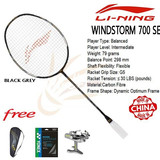 Raket Badminton Windstrom 700 Special Edition Blk grey