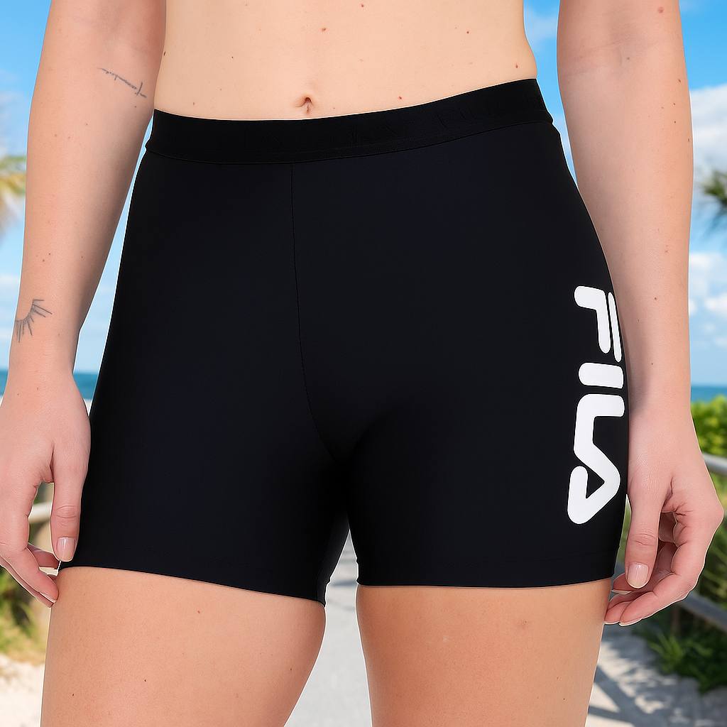 Short Fila Train Elastic IV Feminino – Preto