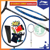 Raket Badminton Lining 3D Calibar X Combat Charcoal Blue