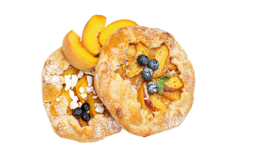 png fruit galettes peach slices isolated white background.png