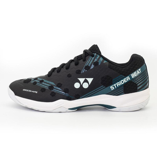 Sepatu Badminton Yonex Power Cushion Strider Beat Black White 1.jpg