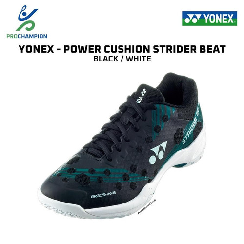 Sepatu Badminton Yonex Power Cushion Strider Beat Black White.jpg
