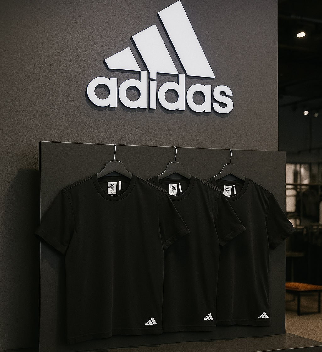 Kit Camiseta Adidas Básicas 3 Peças Masculino