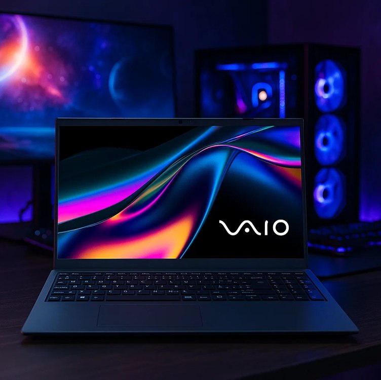 Notebook VAIO FE16 AMD Ryzen 5-5625U Linux 8GB RAM 256GB SSD Wi-Fi 6 Tela 16” IPS WUXGA Antirreflexo – Cinza Grafite – Vjfe69f11x-b0411h