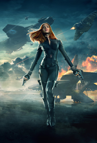 [4549x6278]Captain America Winter Soldier Black Widow Poster2