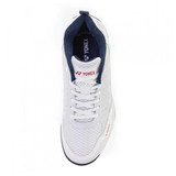 Sepatu Badminton Yonex Voltrex White Navy Blue 2